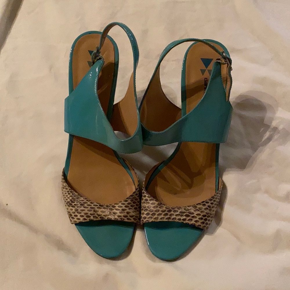 Dani black Open Toed Heels